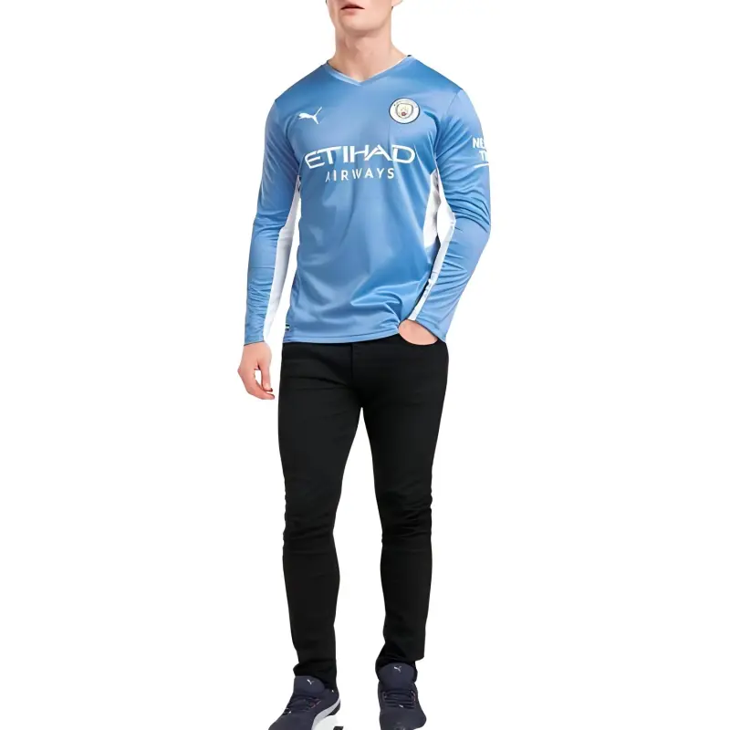PUMA Manchester City's Home Jersey Collection Soccer Jerseys Men's Blue-2