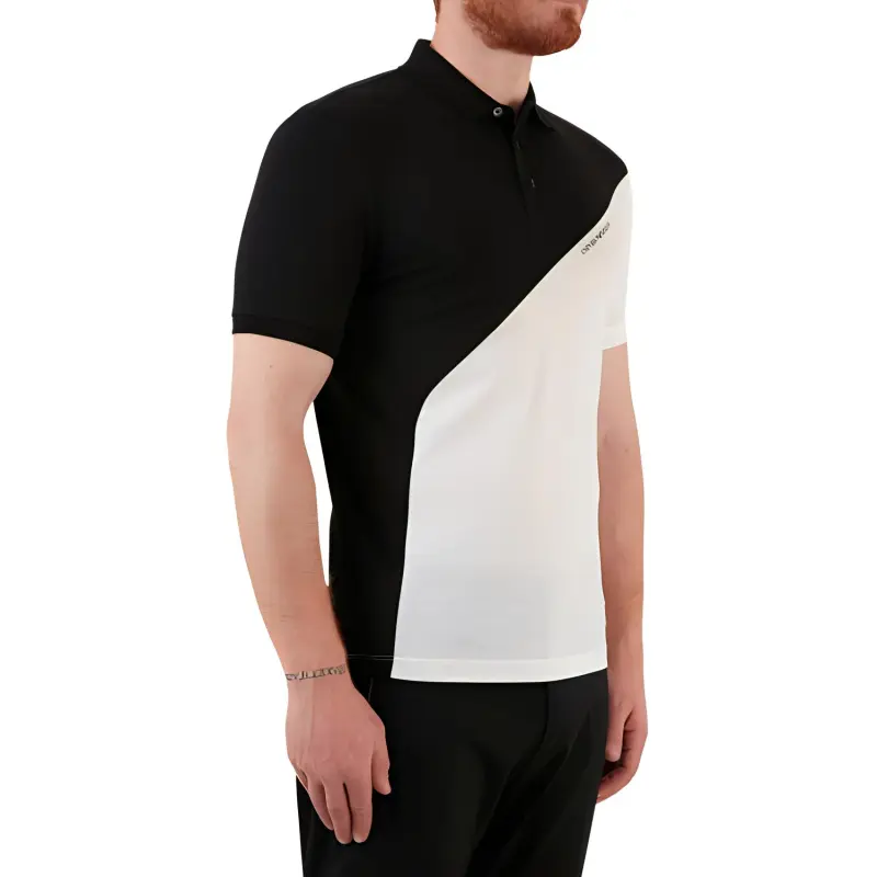 EMPORIO ARMANI Polo Shirt Men's Black White-6