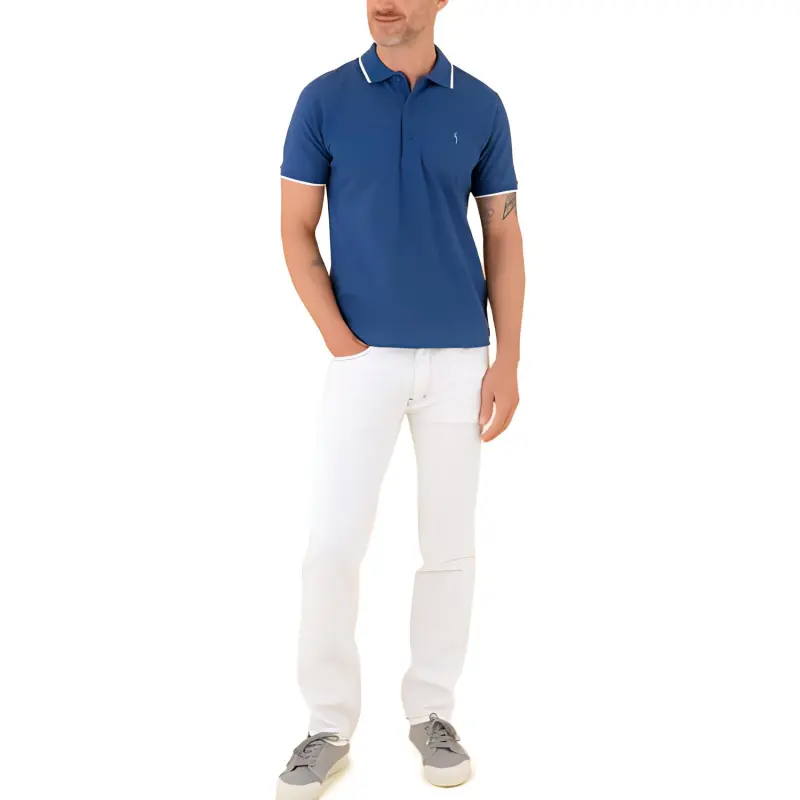 Agnes B. Polo Shirts Men Blue-2