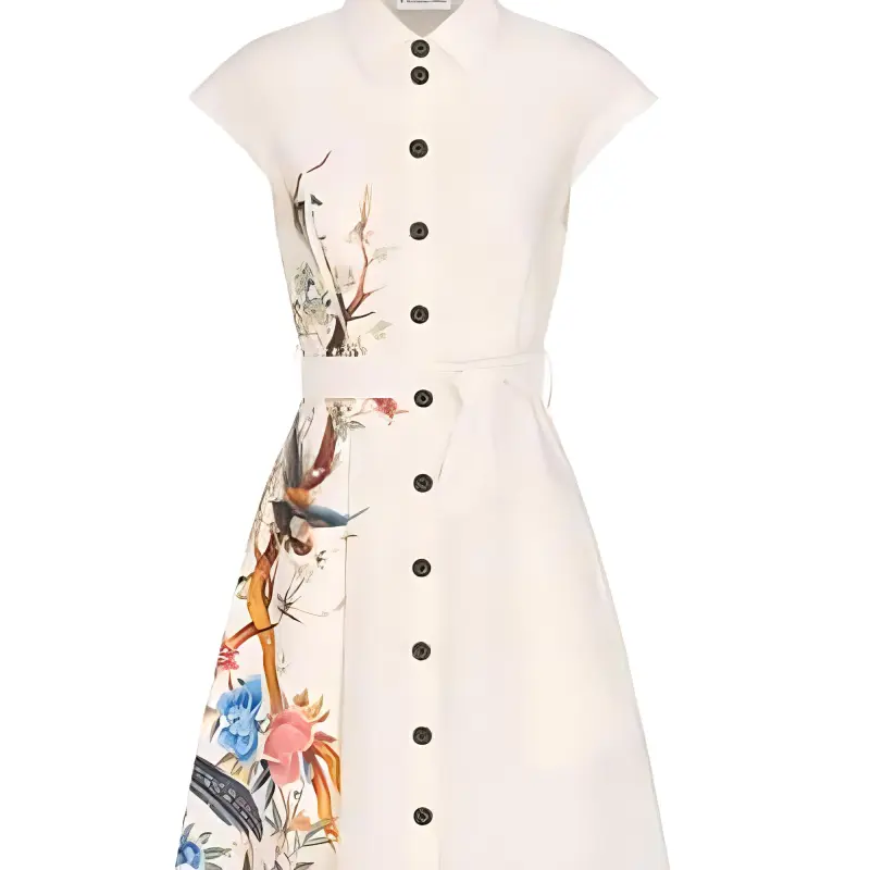 DIOR Sleeveless Dresses Women's White-4