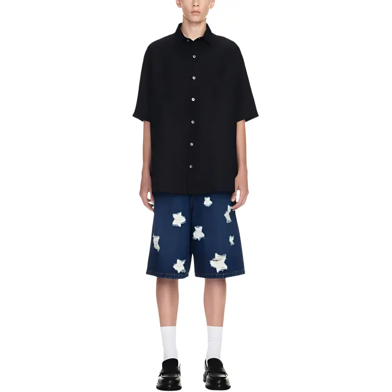 OFF WHITE Logo appliqué Bowling Shirt-1