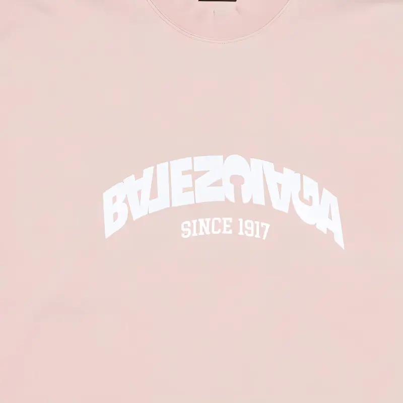 Balenciaga T Shirt Regular Fit Unisex Pink-7