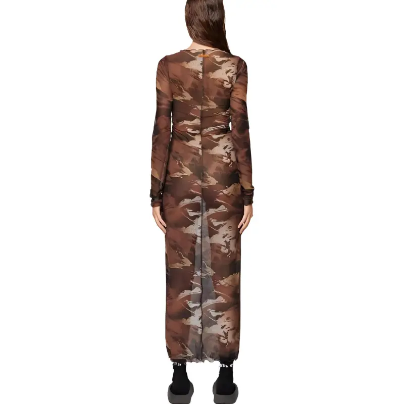 HERON PRESTON Long Sleeved Dresses Women's Brown-2