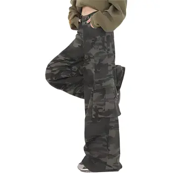 YINLEI Cargo Pants Women's Camouflage