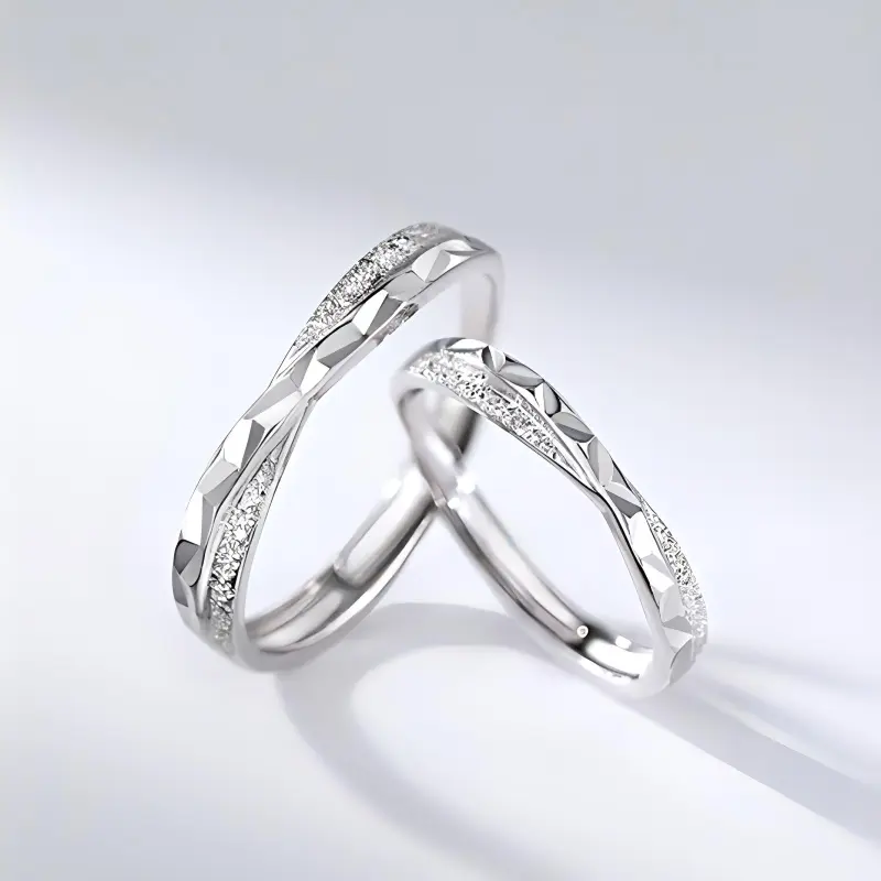 CHINA GOLD 999 Fine Silver Rings Unisex-2