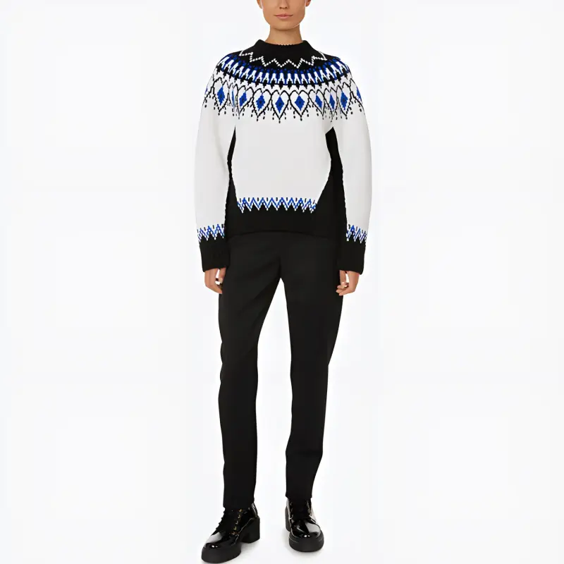 Alexander McQueen Fair-isle Intarsia Wool Jumper-1