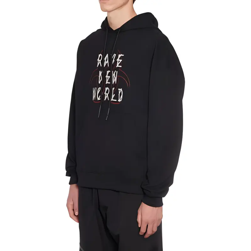 44 Label Group Fallout Logo print Cotton Hoodie-2