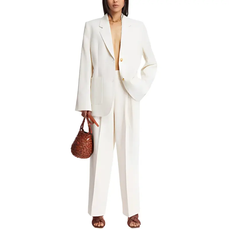 TOTEME Single Breasted Long Sleeved Corduroy Blazer-1