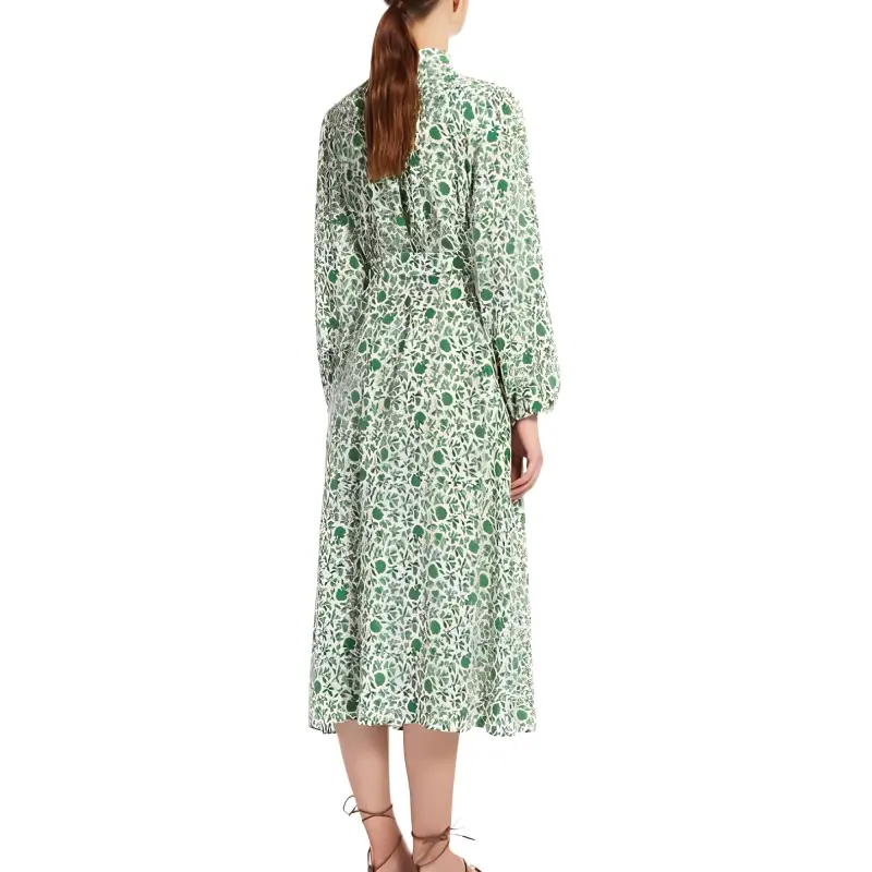 MaxMara Long Sleeved Dress Women's Green-1