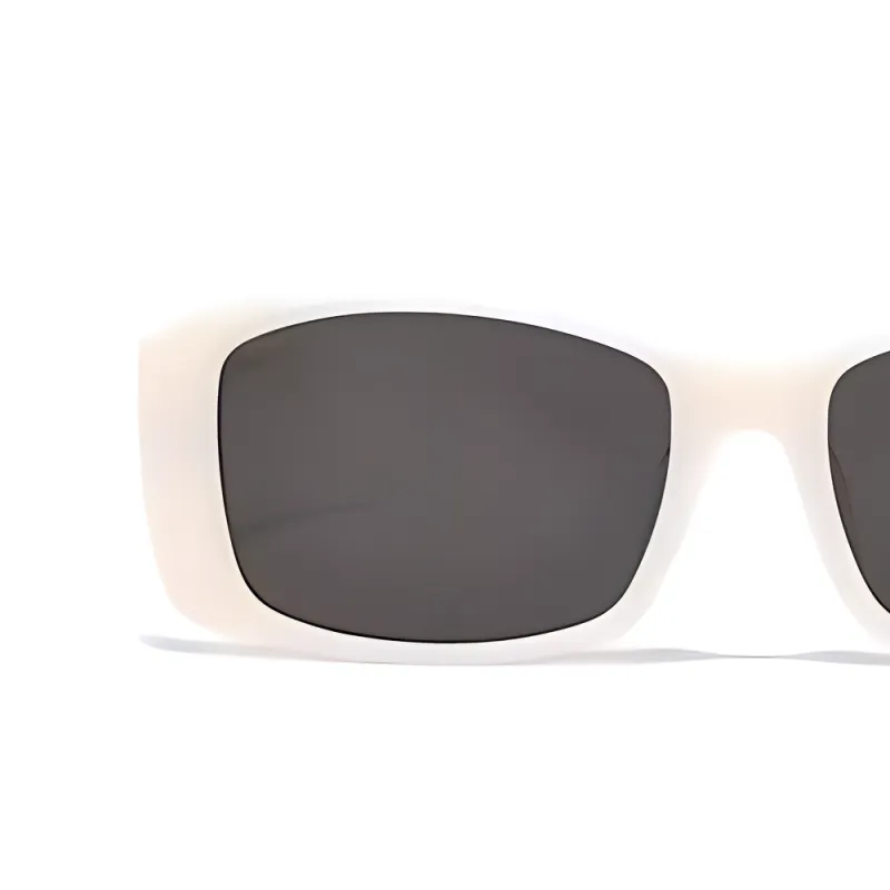 Fakeme Rectangular Sunglasses Women's White-2