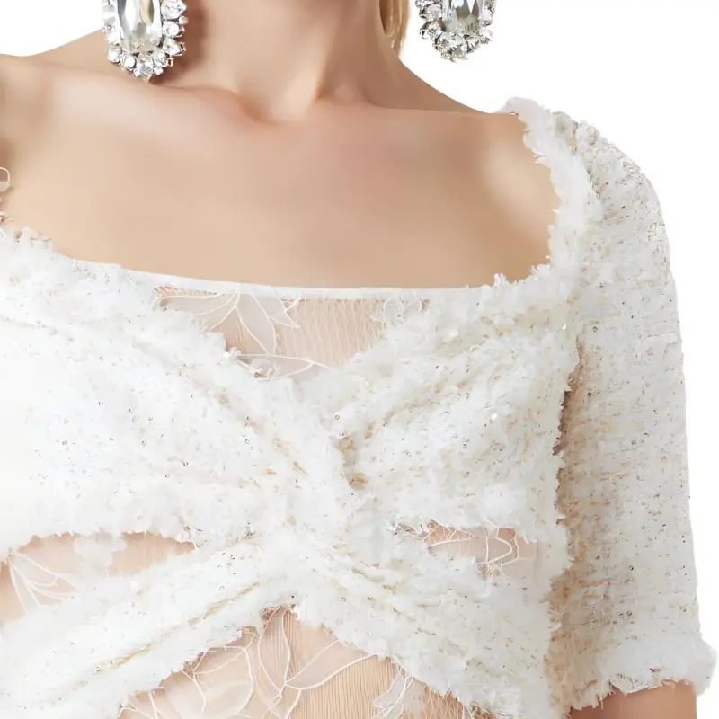 GIAMBATTISTA VALLI Sequin-embellished Tweed Midi Dress-3