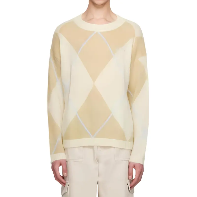 GANNI Diamond Pattern Knitted Jumper-2