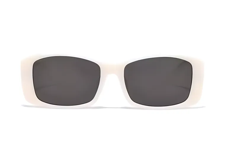 Fakeme Rectangular Sunglasses Women's White-1