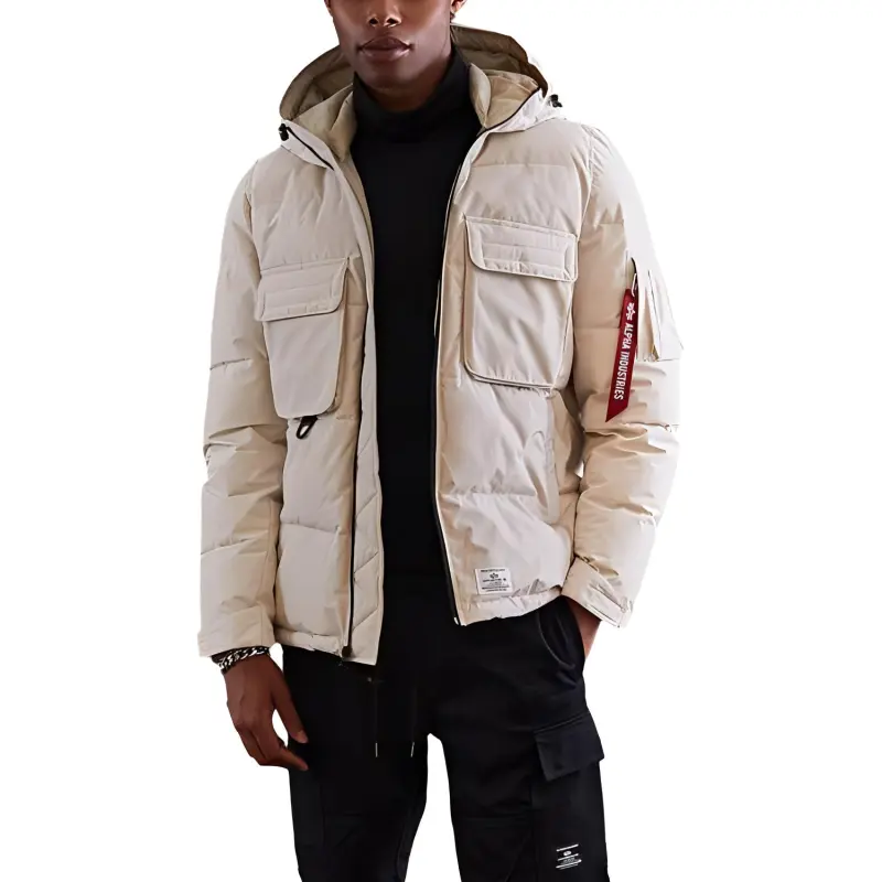 Alpha Industries Down Jackets Men White-2