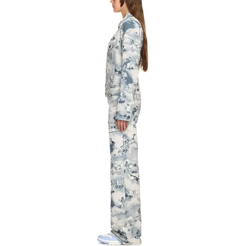 OFF WHITE Fresco Tapestry Jeans-3