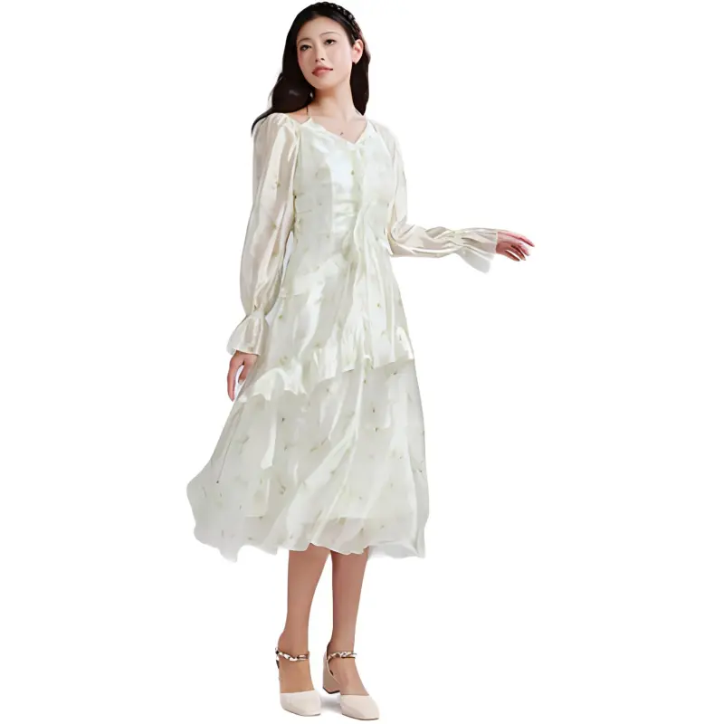 MIXMAX Long-Sleeved Dresses Women's-3