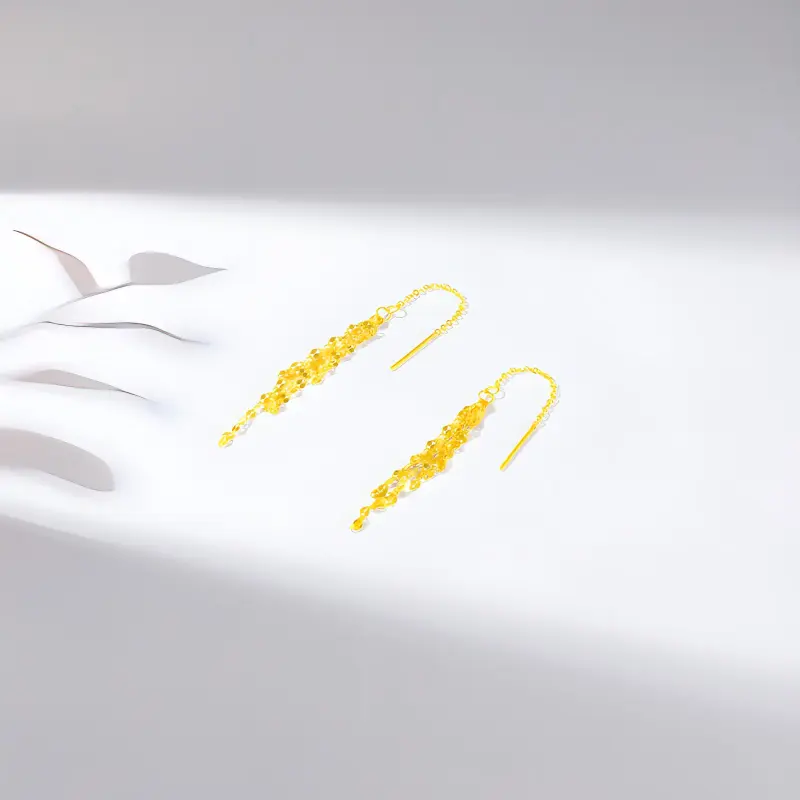 POTTICY 9K Gold Drop Earrings Women's-2