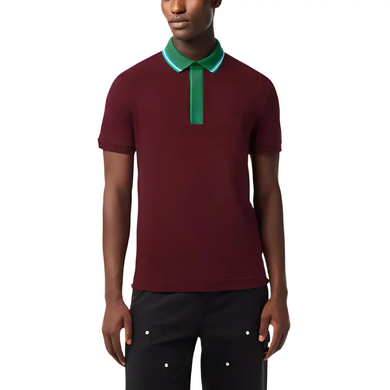 LACOSTE Polo Shirt Men's Bordeaux-1