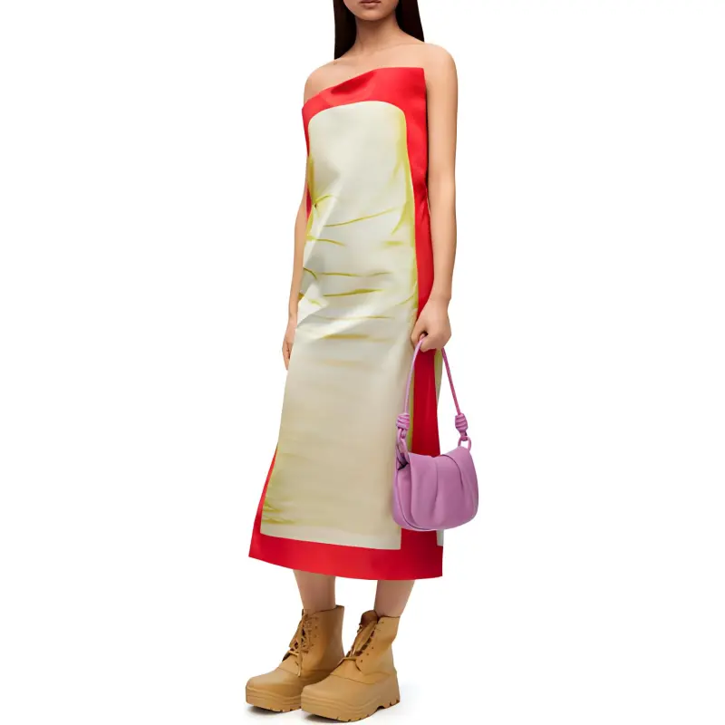 LOEWE FW23 Sleeveless Dress Women's Yellow-1