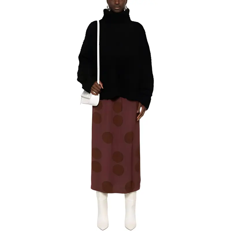 UMA WANG Drop Shoulder Roll Neck Jumper-1