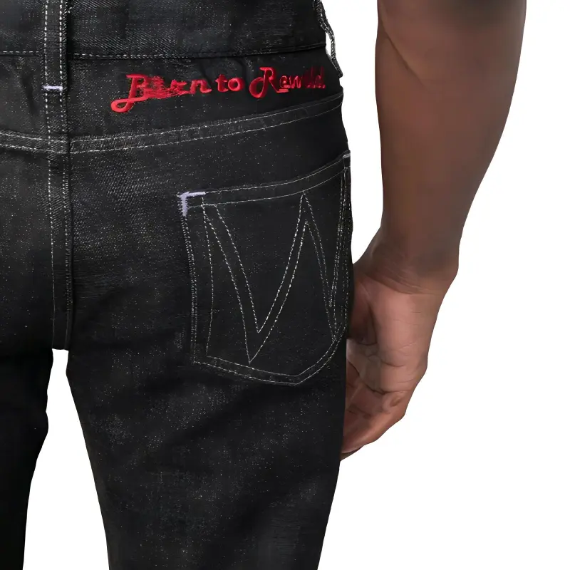 Vivienne Westwood Embroidered-slogan Straight-leg Jeans-4