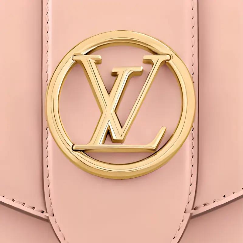 LOUIS VUITTON Cow Leather Crossbody Bag Regular Women's Pink-4