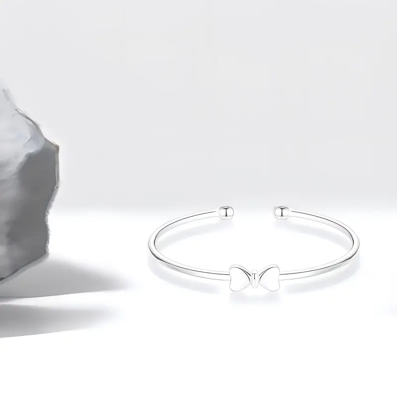 Cuz Strange Intention S999 Fine Silver Bangles Women's-1