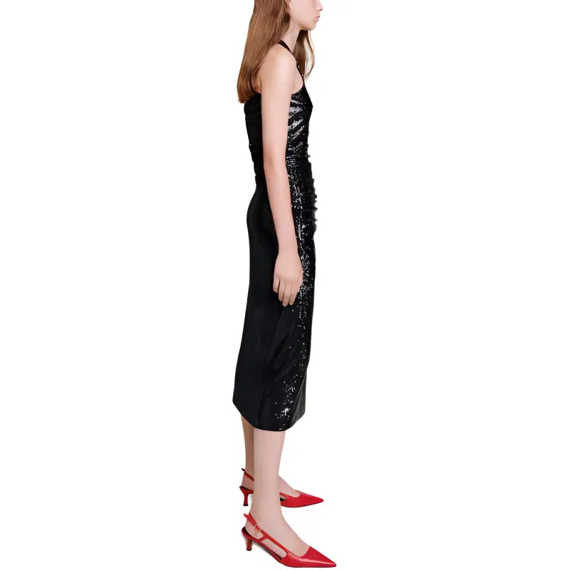 Maje Casual Long Skirts Women's Black-3