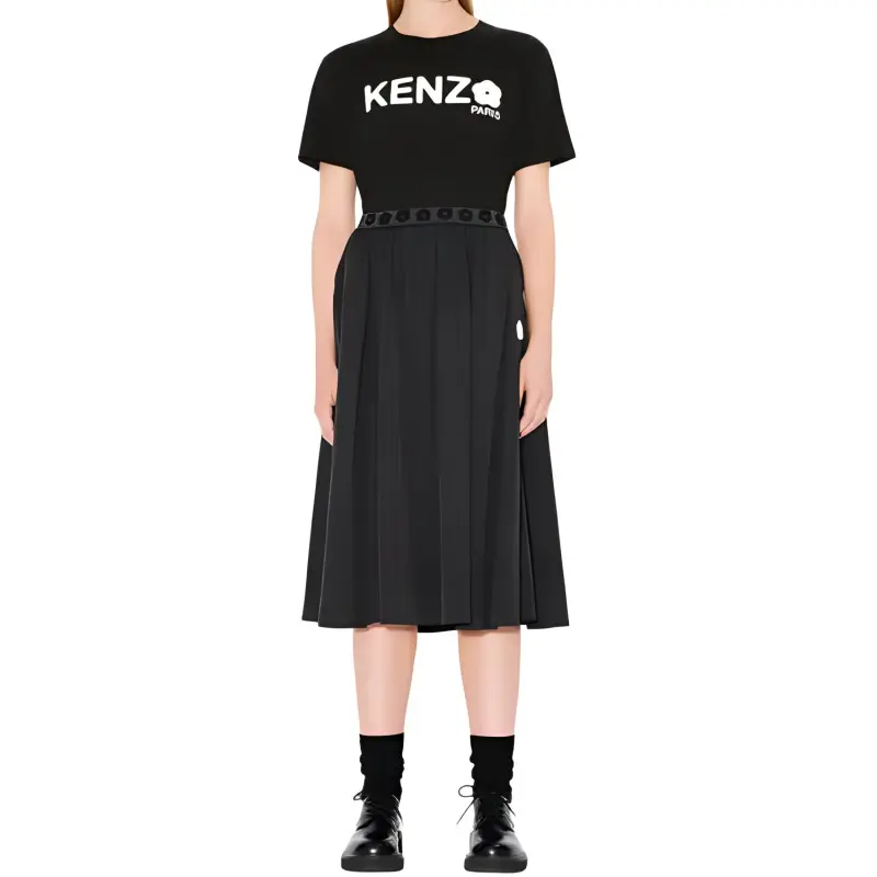 KENZO Boke Flower 2.0 Flared Midi Skirt-2