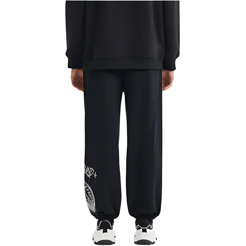 SPRAYGROUND Casual Pants Unisex Black-4