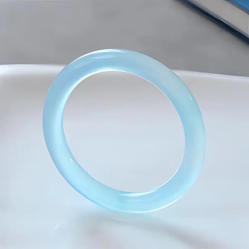 JUNWEN Chalcedony Jade Bangles Women's-2
