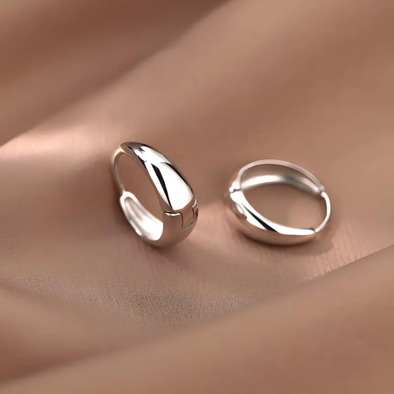 PIARA Earrings Women's Silver-4