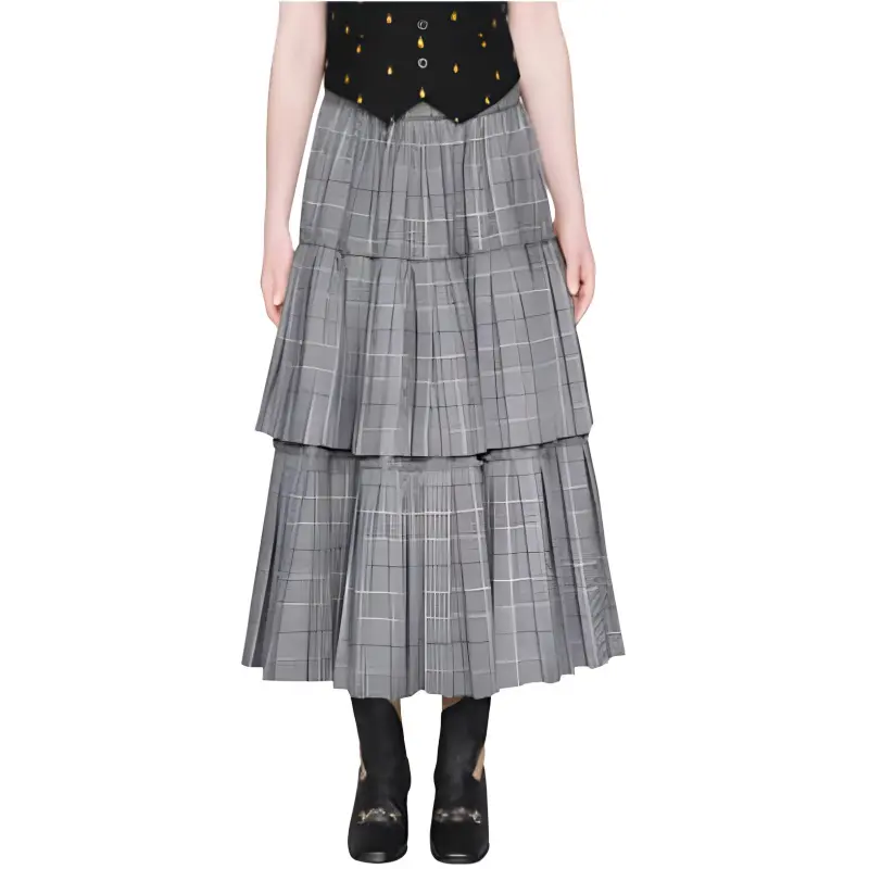 GUCCI Casual Long Skirts Women's Brown-3
