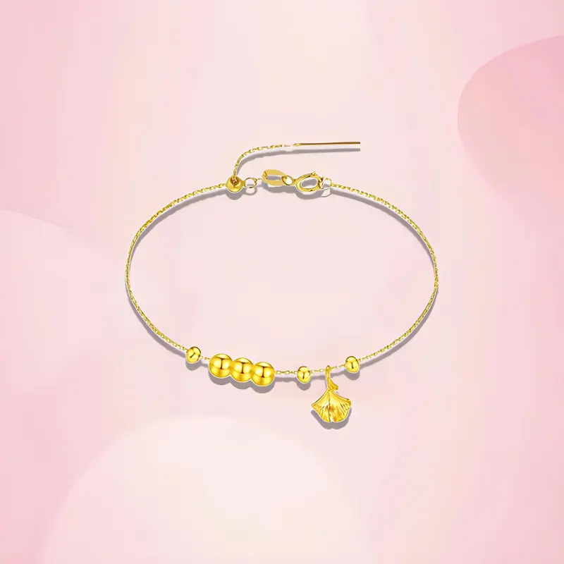 Old Qingyun Silver Building Gold Bracelet Women's-3