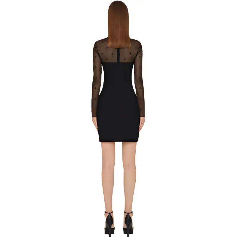 Givenchy Long-Sleeved Dresses Women's Black-2
