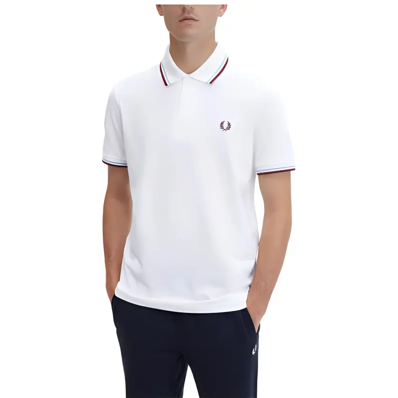 FRED PERRY Polo Shirts Men White-2