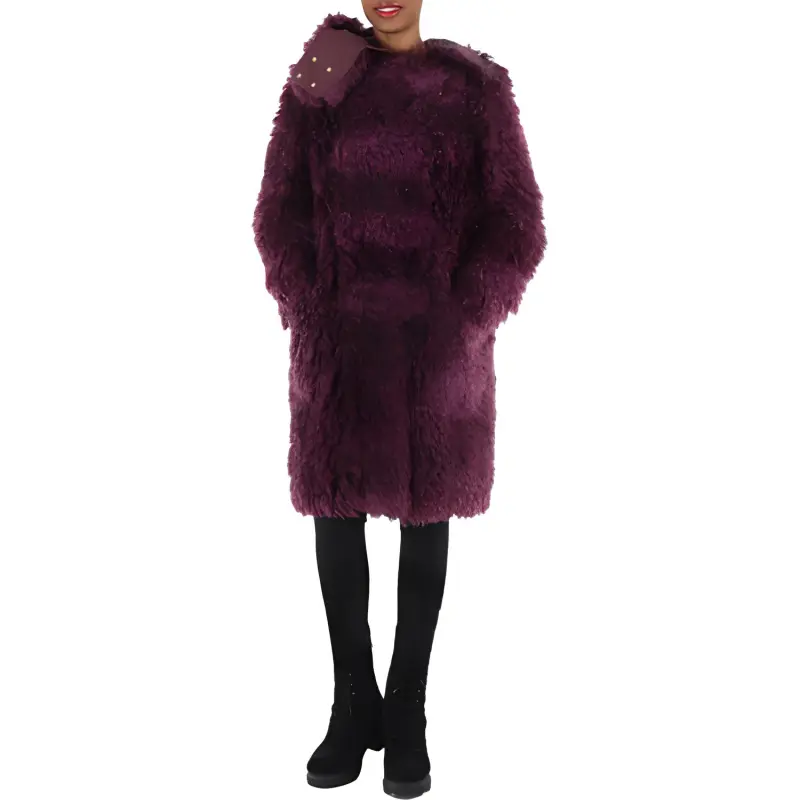 Burberry Velvet Jackets Women's Purple-3