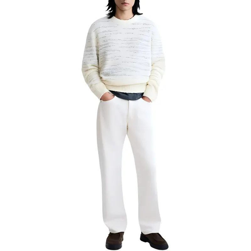 ZARA Sweaters Men White-2