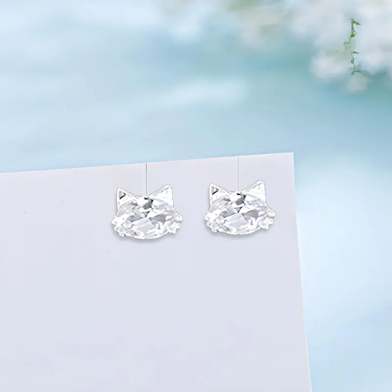 RINGLOVE Zircon Stud Earrings Women's-2