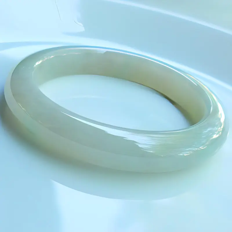 Fei Yan Glutinous Jade Jadeite Jade Bangle Women's-3