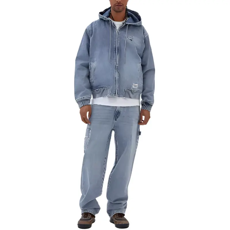 GUESS Originals Denim Worker Jackets Coats Men's Blue-2