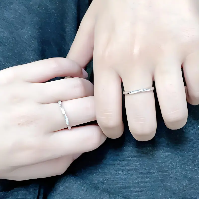 NVBBK Sterling Silver Rings Unisex-4