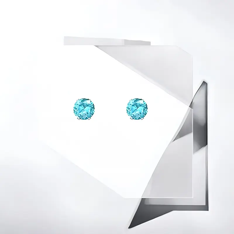 May10th Zircon Stud Earrings Women's-2
