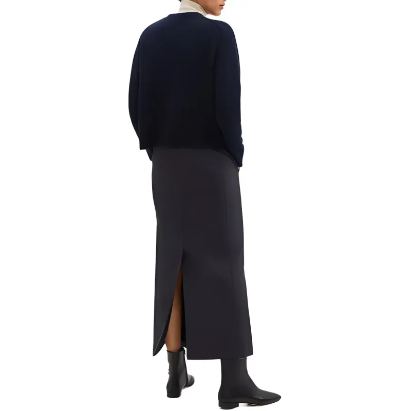 THEORY Stretch Flannel Maxi Skirt-2