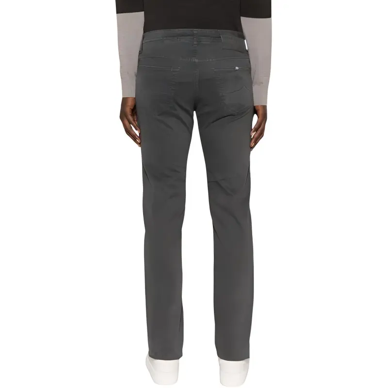 JACOB COHEN Logo patch Cotton Blend Tapered Jeans-2