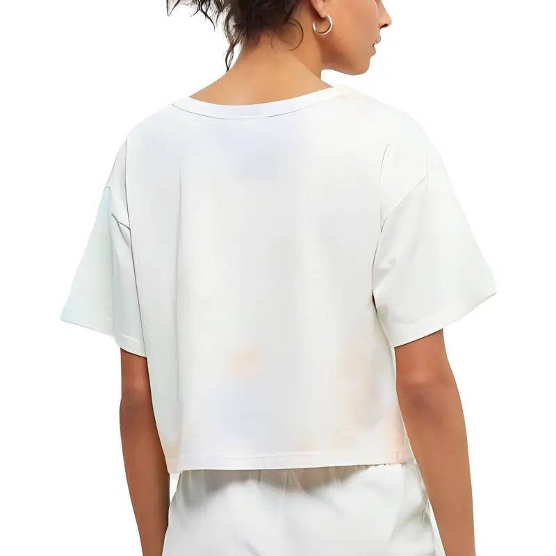 Champion FW23 Drop Shoulder Sleeve T Shirt Women's White-2