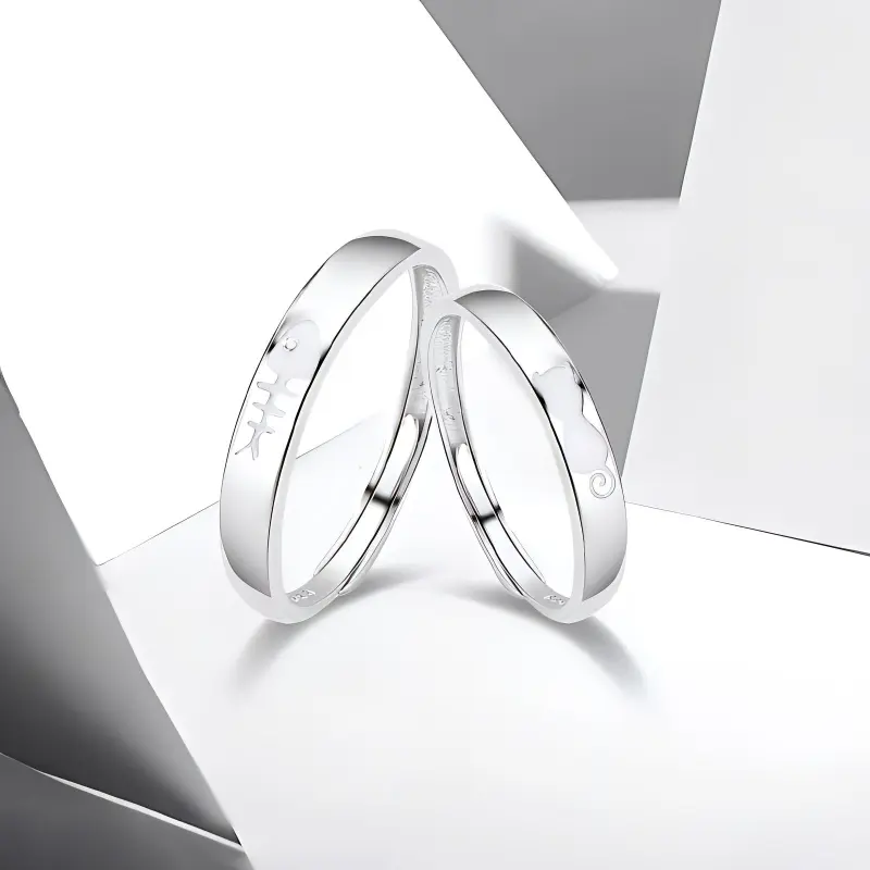 WANLIACC S999 Fine Silver Rings Unisex-2