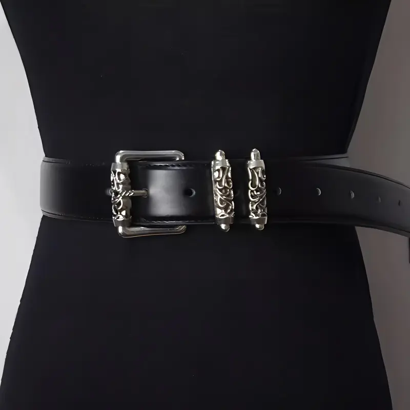 Emperor Penguin Vintage Punk Subculture Vine Leather Belts Unisex Width  3.5cm-2