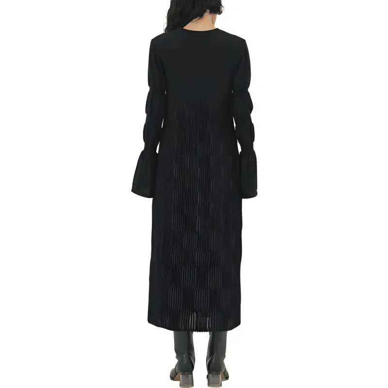 PUBLIC TOKYO Long Sleeved Dresses Women's Black-3