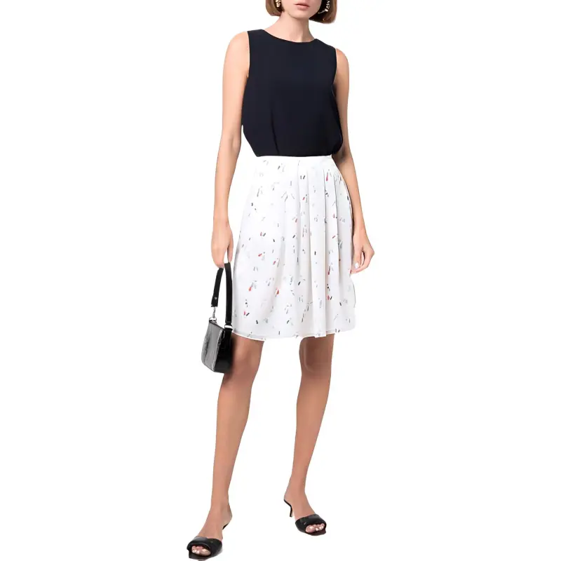 EMPORIO ARMANI Casual Long Skirts Women's White-2